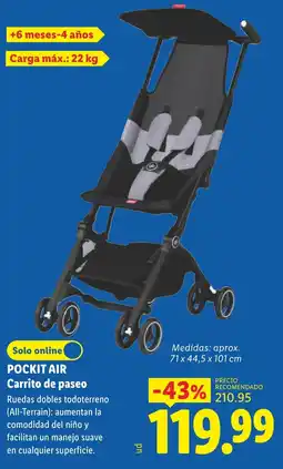Lidl Pockit Air Carrito de paseo oferta