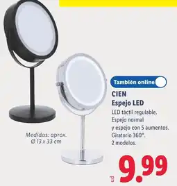 Lidl Cien espejo led oferta