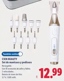 Lidl Cien Beauty set de manicura y pedicura oferta