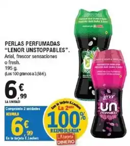 E.Leclerc Lenor un stoppables prlas perfumadas oferta