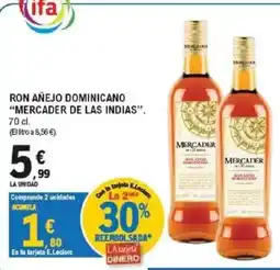 E.Leclerc Mercader de las indias ron añejo dominicano oferta