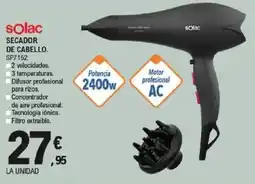 E.Leclerc solac secador de cabello sp7152 oferta
