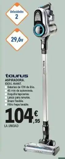 E.Leclerc taurus aspiradora ideal avant oferta
