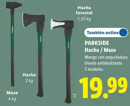 Lidl Parkside hacha / mazo oferta