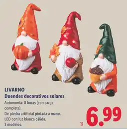 Lidl Livarno duendes decorativos solares oferta