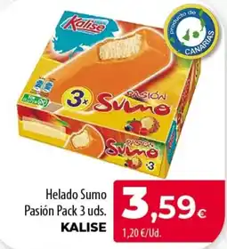 SPAR Lanzarote Kalise Helado Sumo Pasión oferta