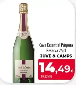 SPAR Lanzarote Juvé & Camps Cava Essential Púrpura Reserva oferta