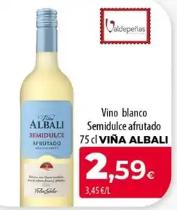 SPAR Lanzarote Viña Albali vino blanco semidulce afrutado oferta