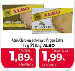 SPAR Lanzarote Albo atún claro en aceite de oliva o virgen extra oferta