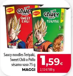 SPAR Lanzarote Maggi saucy noodles teriyaki oferta