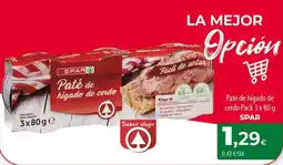 SPAR Lanzarote spar paté de hígado de cerdo oferta