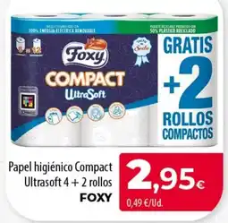 SPAR Lanzarote Foxy papel higiénico compact ultrasoft oferta