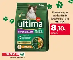 SPAR Lanzarote ultima alimento seco para gato esterilizado tracto urinario oferta