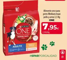SPAR Lanzarote Purina One adulto medium maxi pollo oferta
