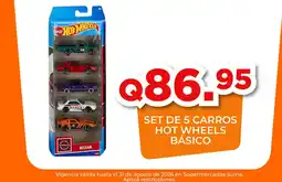 Suma Supermercados Hot Wheels set de 5 carros básico oferta