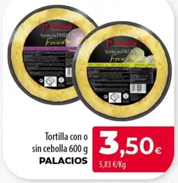 SPAR Lanzarote Palacios tortilla con o sin cebolla oferta