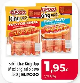SPAR Lanzarote Elpozo salchichas king upp maxi original o pavo oferta