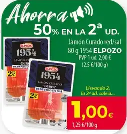 SPAR Lanzarote Elpozo jamón curado red/sal oferta