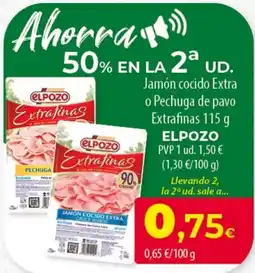SPAR Lanzarote Elpozo jamón cocido extra oferta