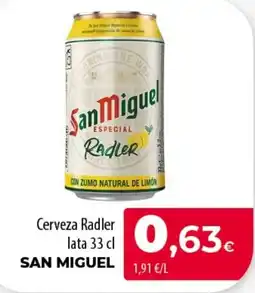 SPAR Lanzarote San Miguel cerveza radler oferta