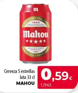 SPAR Lanzarote Mahou cerveza 5 estrellas oferta
