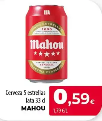 SPAR Lanzarote Mahou cerveza 5 estrellas oferta