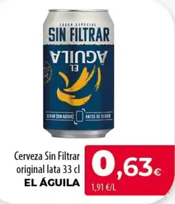 SPAR Lanzarote El Águila cerveza sin filtrar oferta