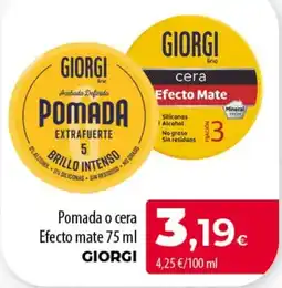 SPAR Lanzarote Giorgi pomada o cera efecto mate oferta