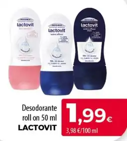 SPAR Lanzarote Lactovit desodorante roll on oferta
