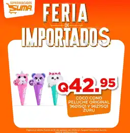 Suma Supermercados Coco cono peluche original oferta