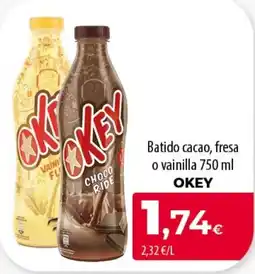 SPAR Lanzarote Okey batido cacao, fresa o vainilla oferta