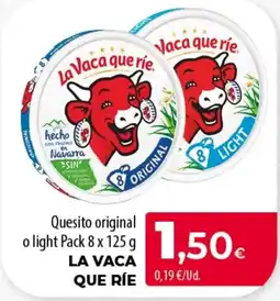 SPAR Lanzarote La vaca que ríe quesito original o light oferta