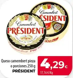 SPAR Lanzarote Président queso camembert oferta