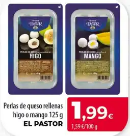SPAR Lanzarote El pastor perlas de queso rellenas higo o mango oferta