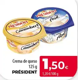 SPAR Lanzarote President crema de queso camembert oferta