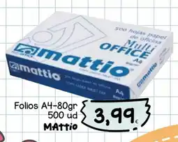 SPAR Lanzarote Mattio folios a4 oferta