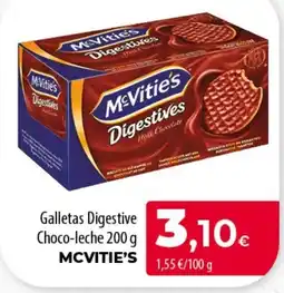 SPAR Lanzarote McVitie's Digestive Choco-leche oferta