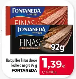 SPAR Lanzarote Fontaneda barquillos finas choco oferta