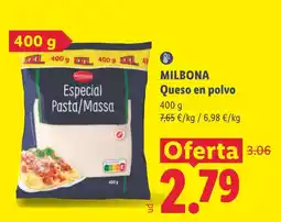 Lidl Milbona Queso en polvo oferta