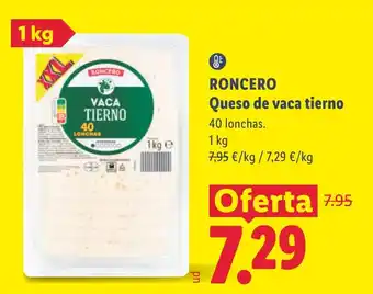 Roncero queso de vaca tierno