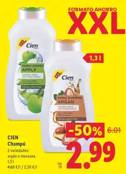 Lidl Cien champú oferta