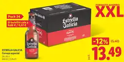Lidl Estrella Galicia Cerveza especial oferta