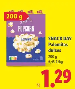Lidl Snack Day Palomitas dulces oferta