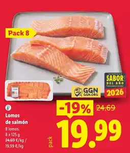 Lidl Lomos de salmón oferta