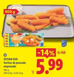 Lidl Ocean Sea varitas de pescado empanado oferta