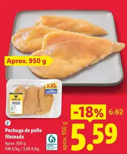 Lidl Pollo fileteada oferta