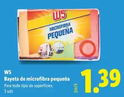 Lidl W5 bayeta de microfibra pequeña oferta