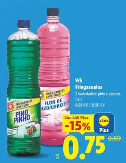 Lidl W5 friegasuelos oferta