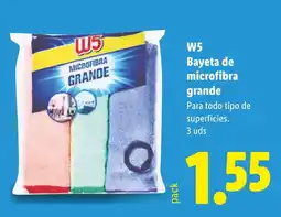 Lidl W5 bayeta de microfibra grande oferta