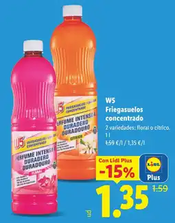 Lidl W5 Friegasuelos concentrado oferta